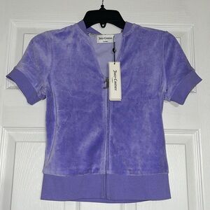 NWT Juicy Couture zip front top XS